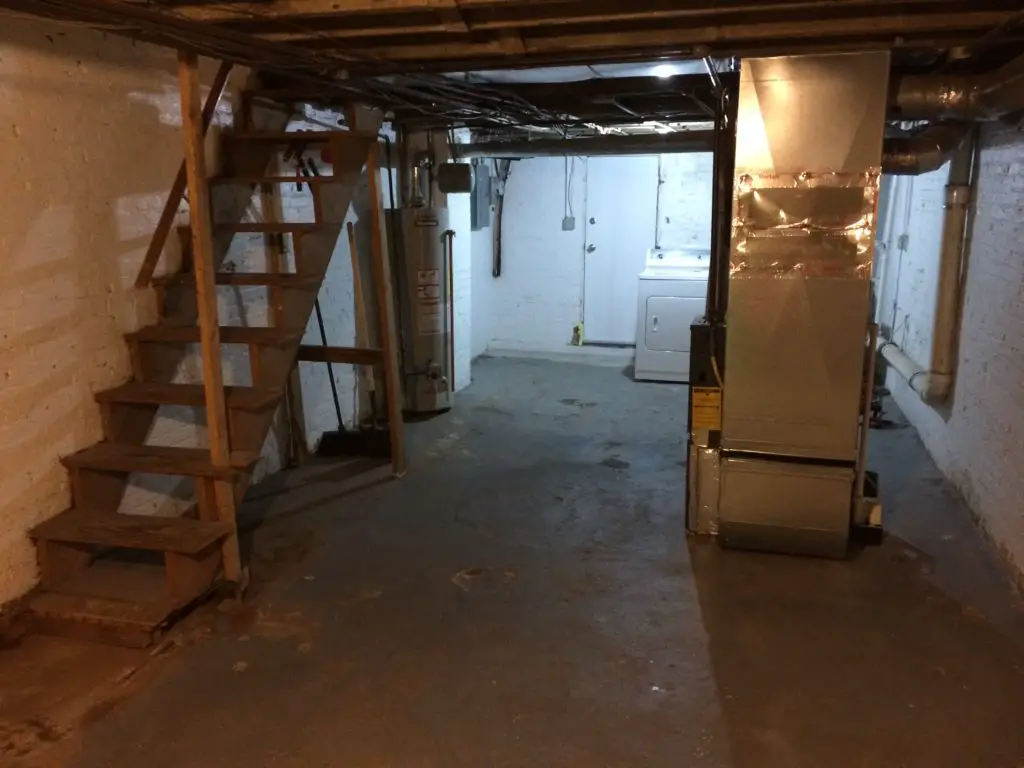 Basement before finishing