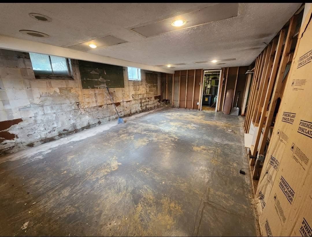 Basement before finishing