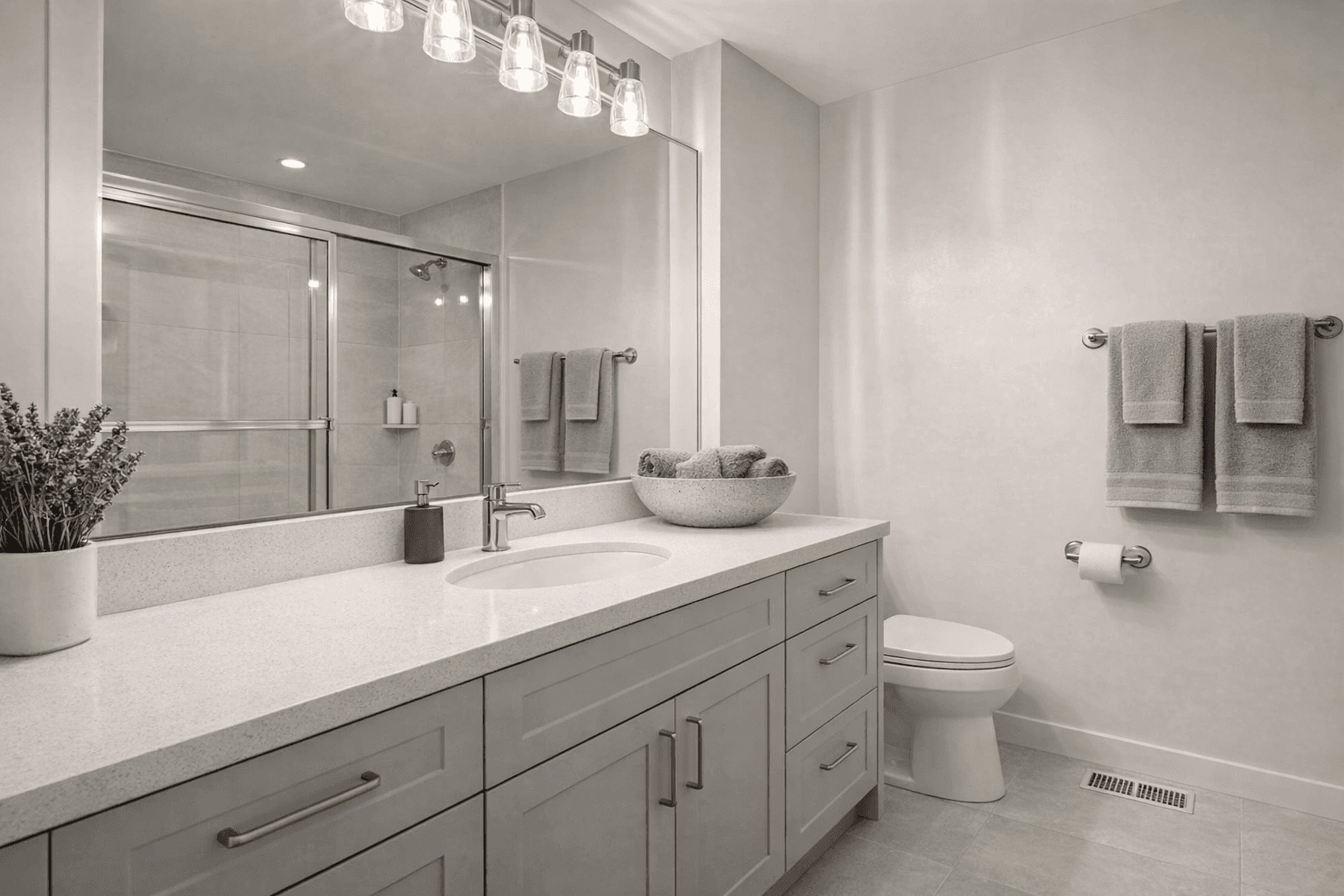 Bathroom after remodel